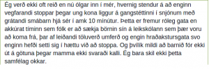 Hafi þeir skömm sem komu að og hjálpuðu ekki.