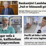 Veruleikafirrtur bankastjóri. MYND: Skjáskot af Vísir.is
