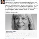 Vigdís Hauksdóttir hvatti auglýsendur til að sniðganga Kvennablaðið vegna greinar um hana.